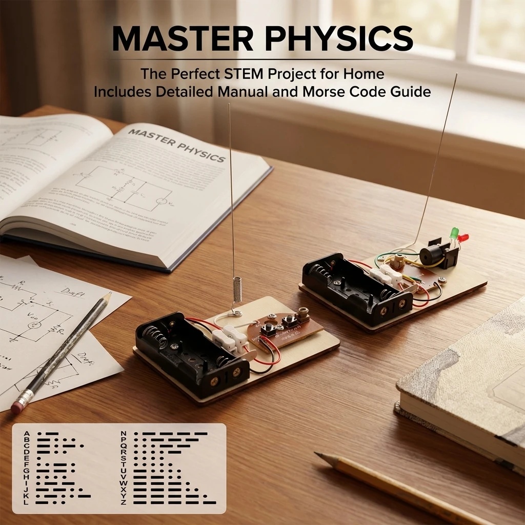 Science Hobbyist - Fun DIY Handmade Telegraph Machine Electronic