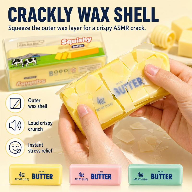 Crispy Wax Butter Squishy Pink - đánh giá và giá Crystal Growing Kit