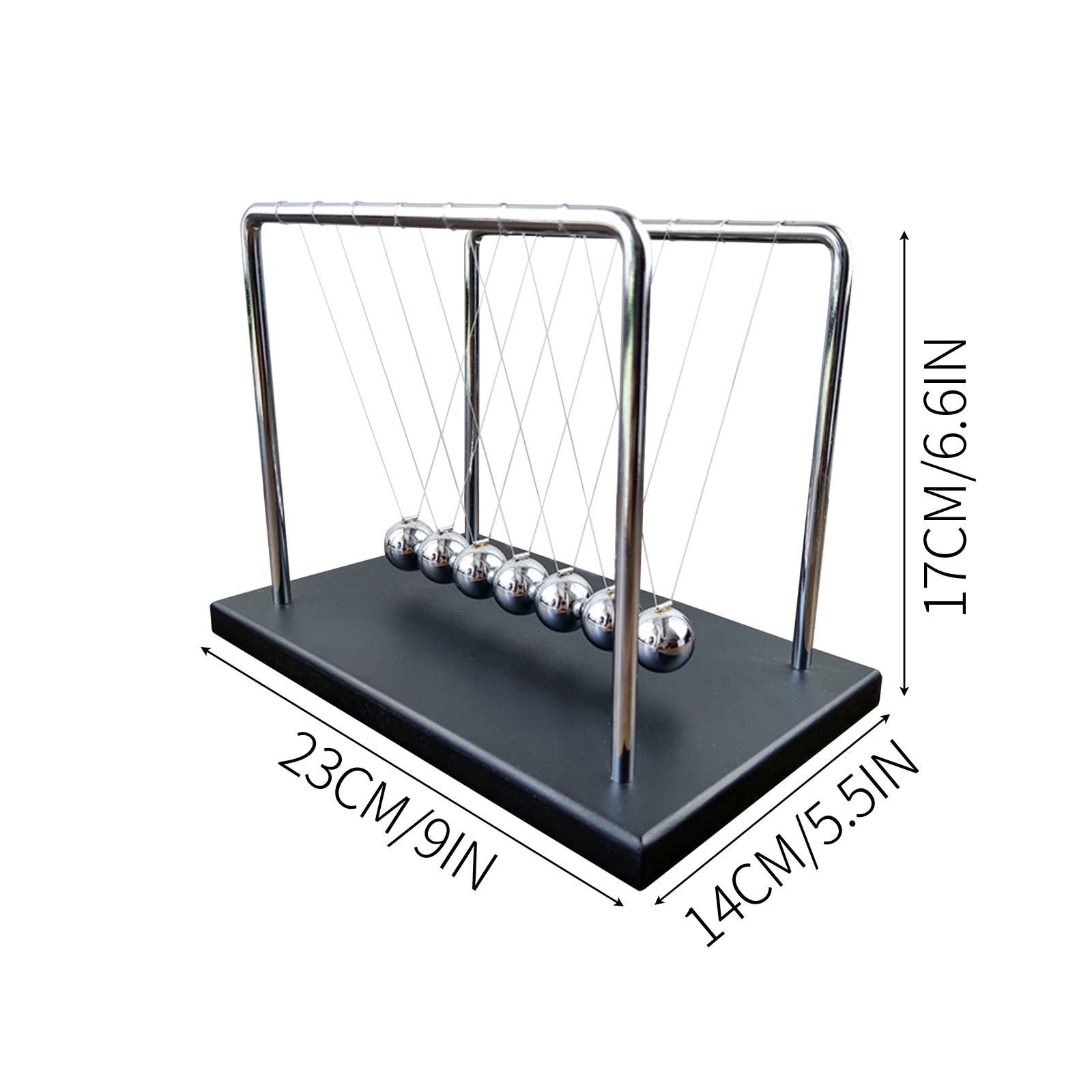 7 Balls Mechanic Curve Newton  - đánh giá và giá Newton Cradle Large