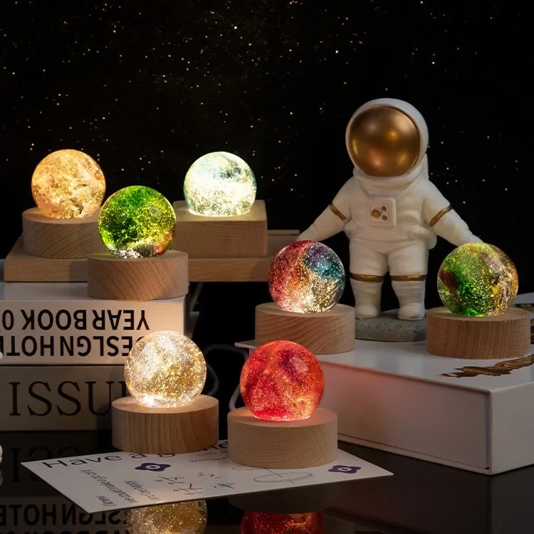 4/6/8cm Fantasy Colorful Glass - đánh giá và giá Solar System Orrery