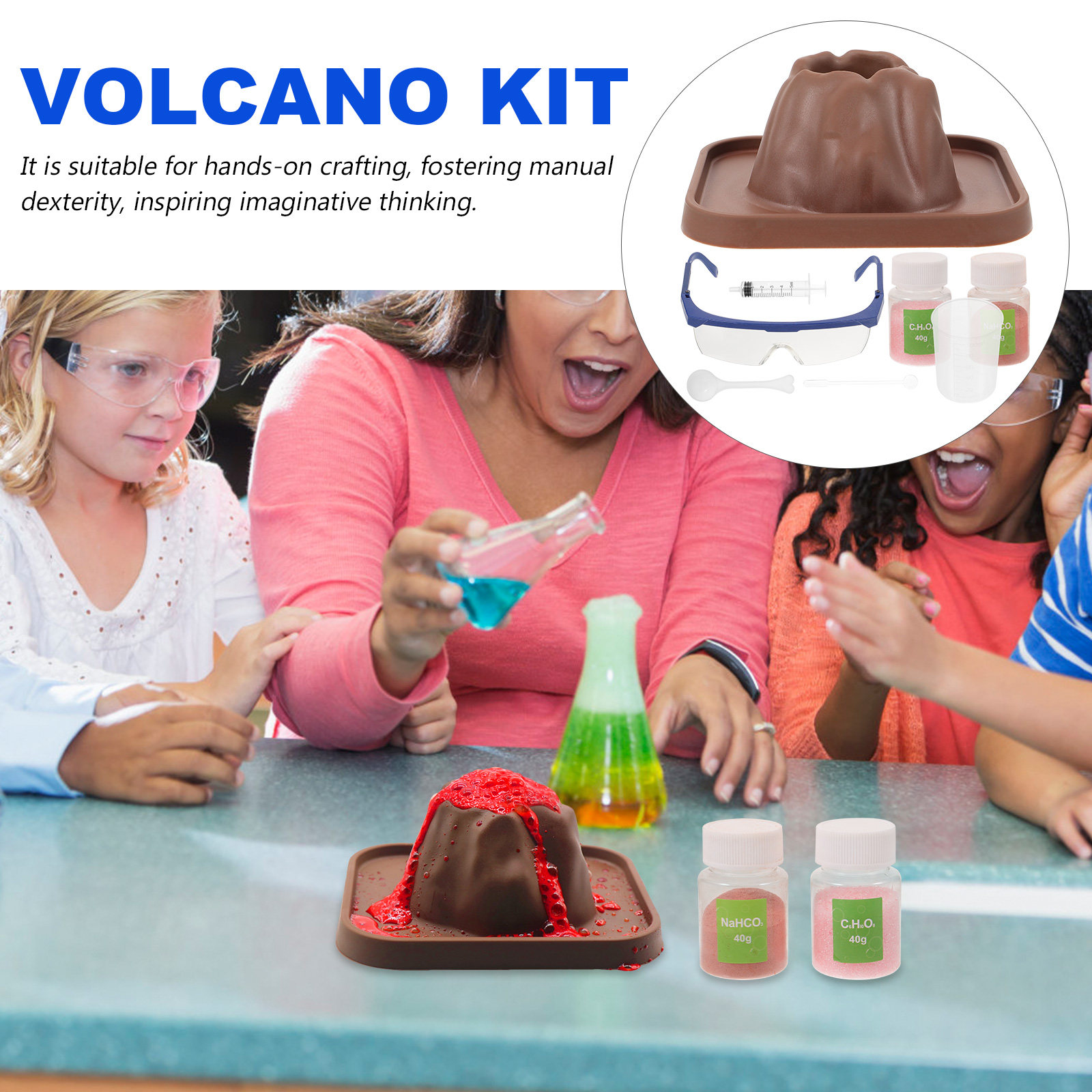 1 Set Volcano Eruptions Experi - đánh giá và giá Volcano Kit Eruption