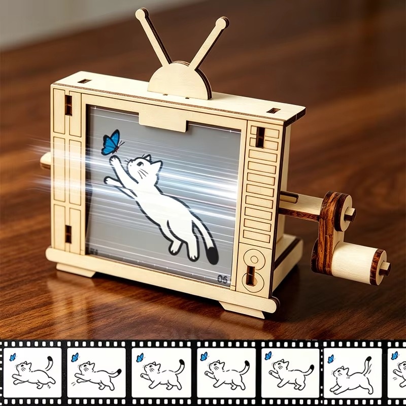 DIY Wooden TV-Shaped Hand Cran - đánh giá và giá Science Hobbyist