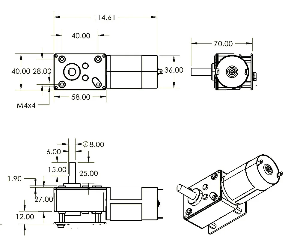 ASMC-LQ ASME-SQ 60/70/120KG Wo - đánh giá và giá Robot Arm Motor