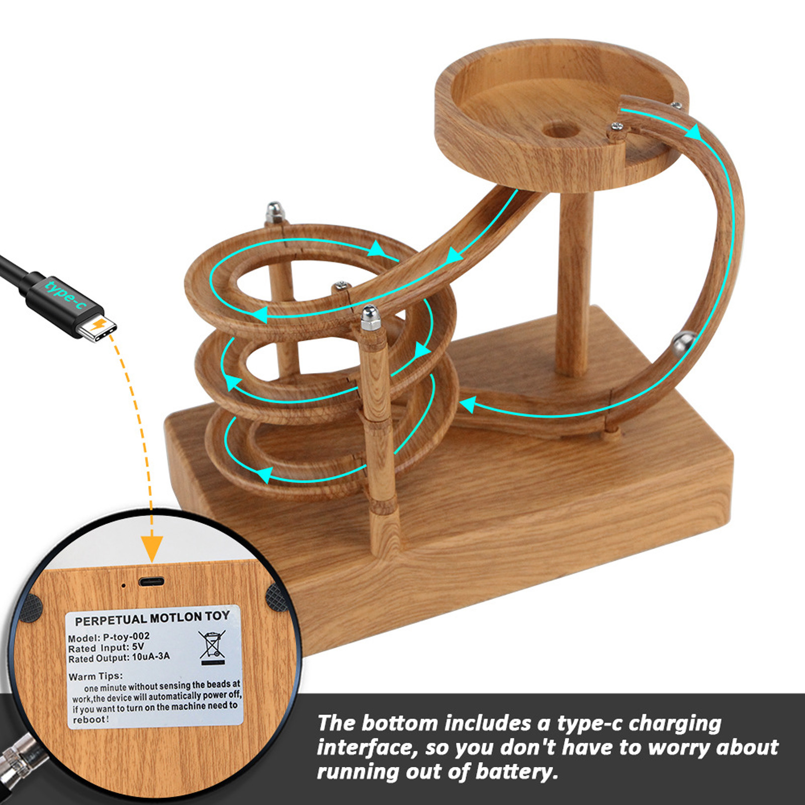 Rolling  Perpetual Motion Mach - đánh giá và giá Newton Cradle Large