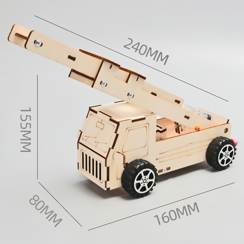 DIY Wood Ladder Fire Truck Mod - đánh giá và giá Science Project Kit