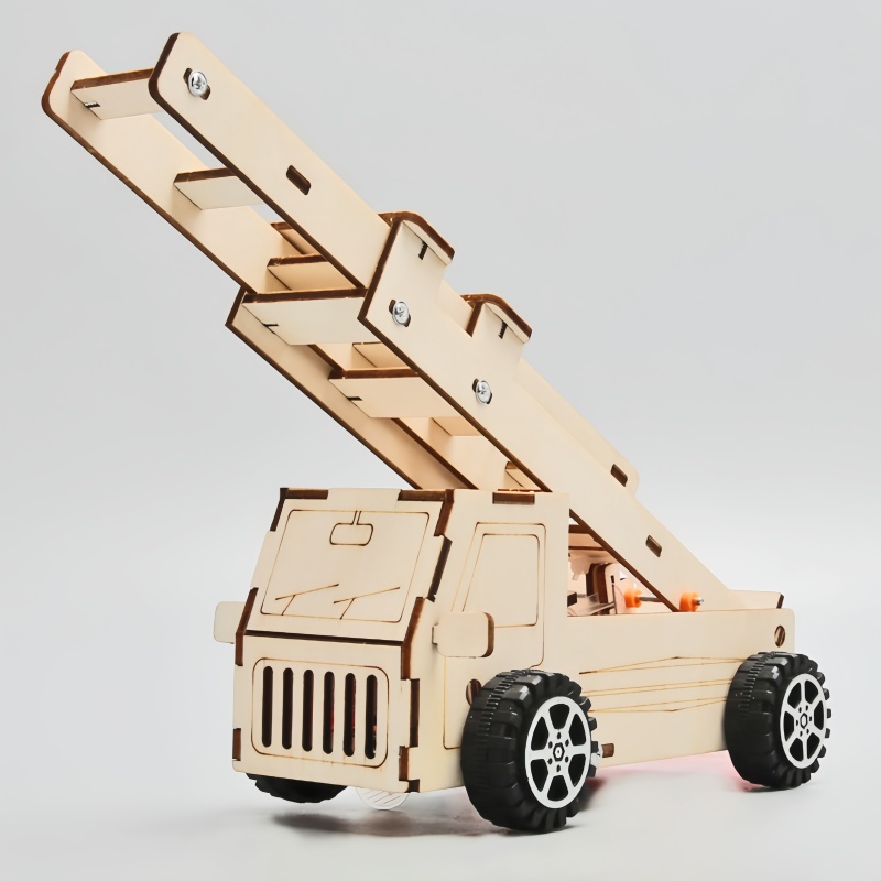 DIY Wood Ladder Fire Truck Mod - đánh giá và giá Science Project Kit