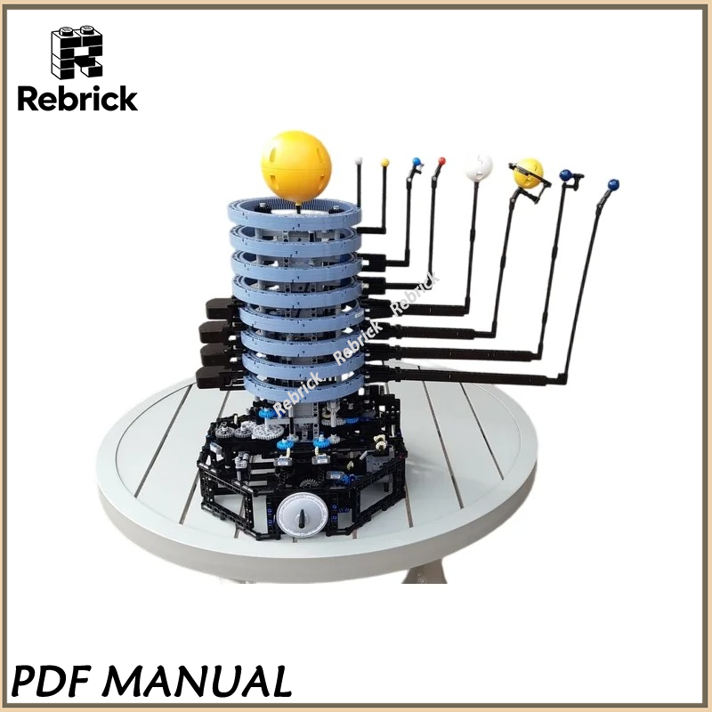 Exquisite MOC Construction Bri - đánh giá và giá Solar System Orrery